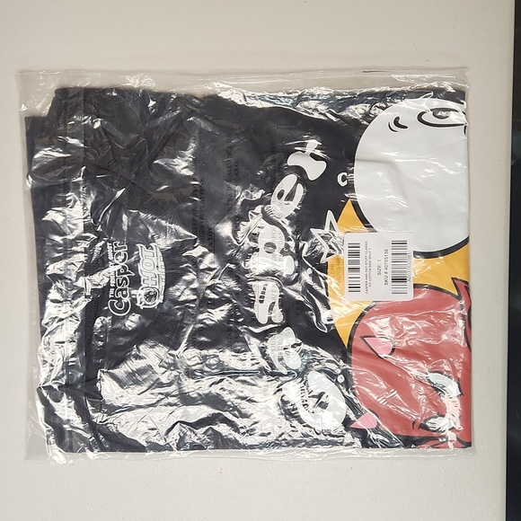 ❤️NWT VINTAGE TORRID TEE CASPER THE FRIENDLY GHOST & HOT STUFF - SIDE SPLIT - Picture 9 of 14